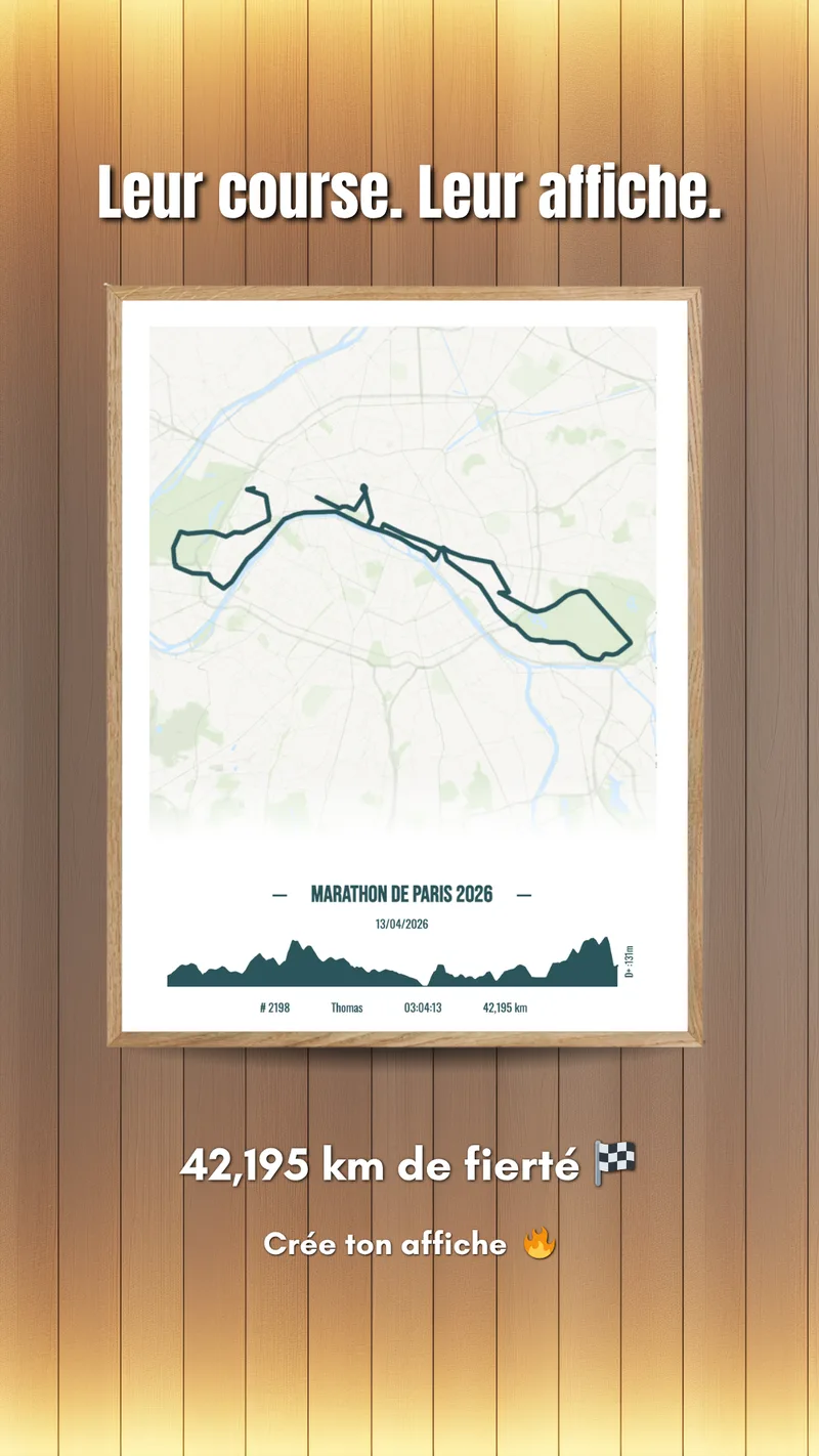 Affiche running personnalisée – création 1