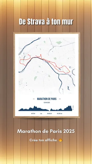 Affiche running personnalisée – création 2