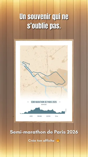 Affiche running personnalisée – création 4