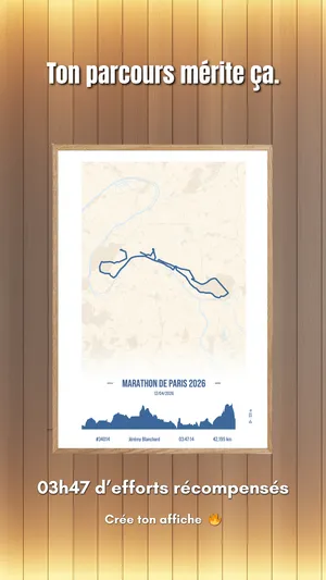 Affiche running personnalisée – création 5
